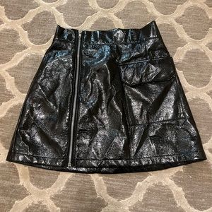 Black shiny mags & pye skirt size medium